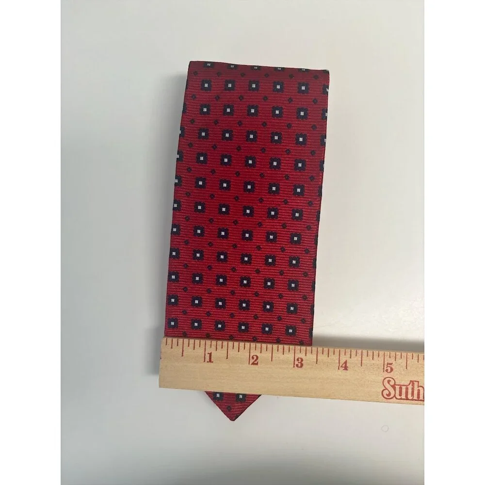 Lot of 2 Brooks Brothers Men’s Ties – Striped & Geometric Pattern, Made in USA, - Picture 5 of 5